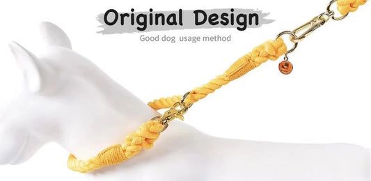 Cotton Rope Dog Collar - Sunset