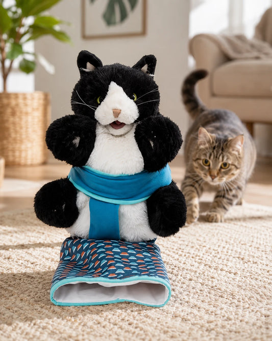 Puppet Wrestling Glove Toy For Cats