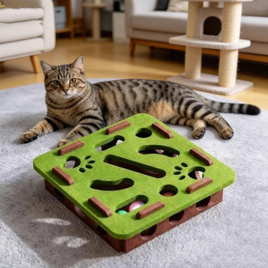 Cat Puzzle Felt Tunnel Box Toy