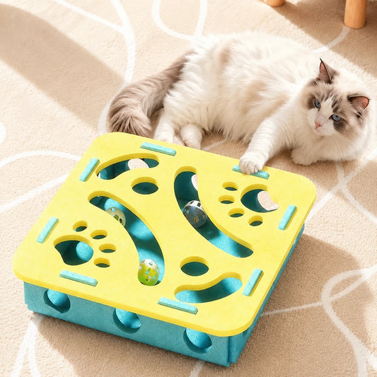 Cat Puzzle Felt Tunnel Box Toy