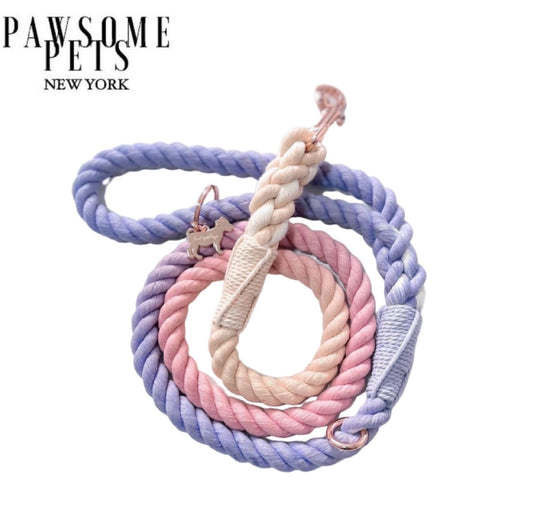 Pastel Rope Dog Leash
