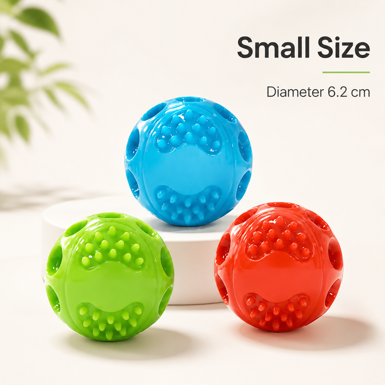 Squeaky Bounce Balls – 3 Pack Dog Toys