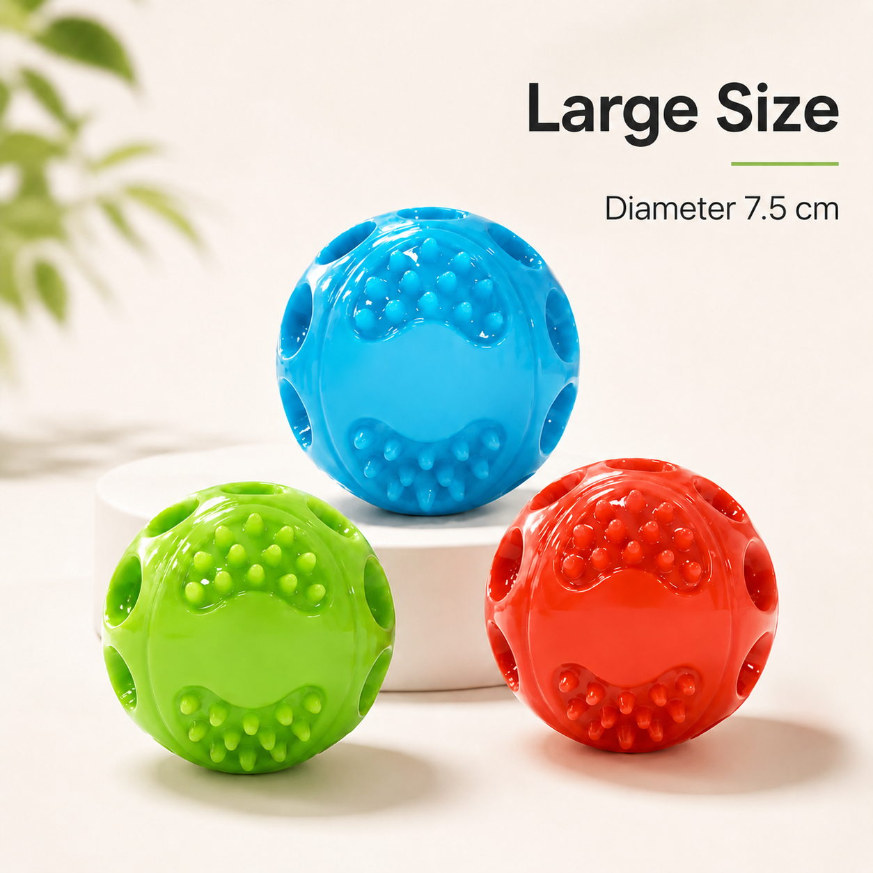 Squeaky Bounce Balls – 3 Pack Dog Toys